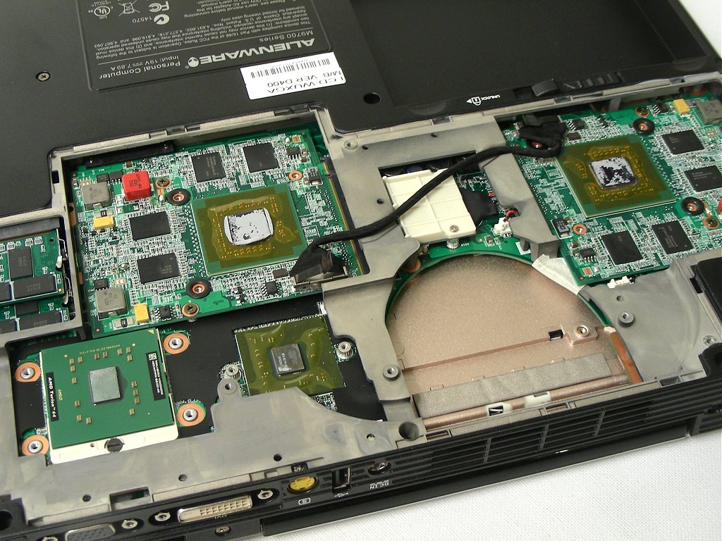 Alienware Aurora m9700 SLI laptop review > Important Hardware TechSpot