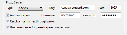 Using Bittorrent With Proxy Server