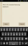 Samsung keyboard on Samsung Galaxy Note