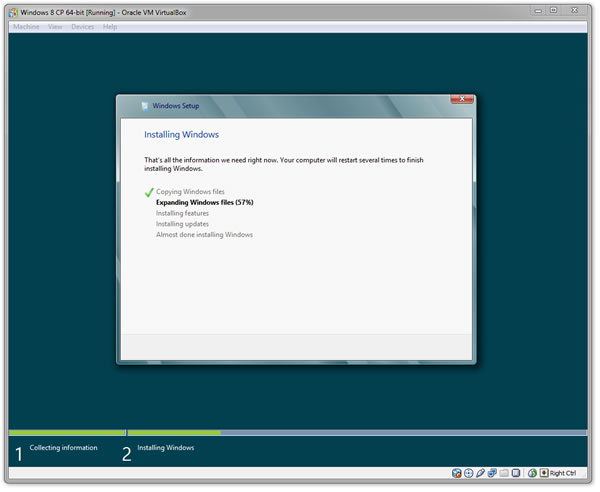 Windows 8 Virtual Machine