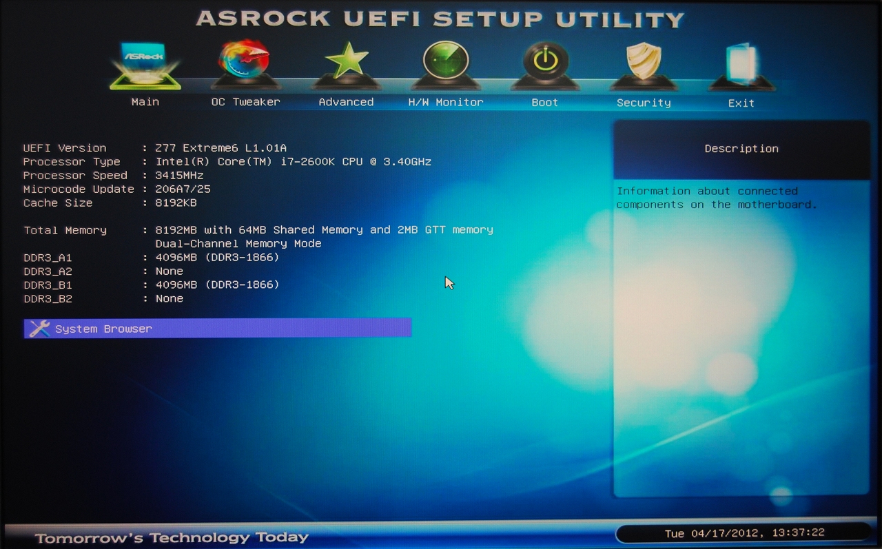 4-Way Intel Z77 Motherboard Round-up > Asrock Z77 Extreme6 UEFI - TechSpot