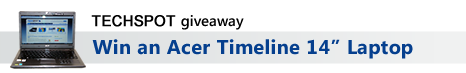 TechSpot Giveaway: Win an Acer Timeline 14