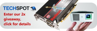 TechSpot Double Giveaway: Win an ATI Radeon HD 5850, BenQ LED Mini Projector, more prizes...