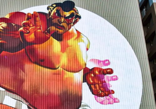Famous German graffiti artist composes stunning Street Fighter mural