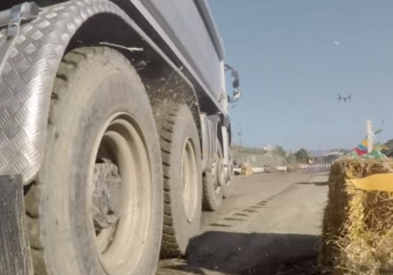 Volvo let a 4-year-old remotely 'drive' one of its trucks, chaos ensues