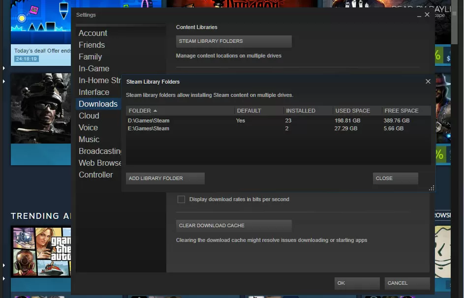 how to download steam games to sd card