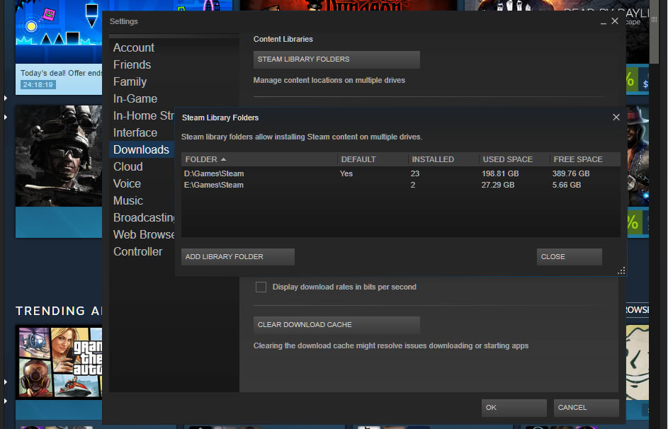 installing steam outside program files x86