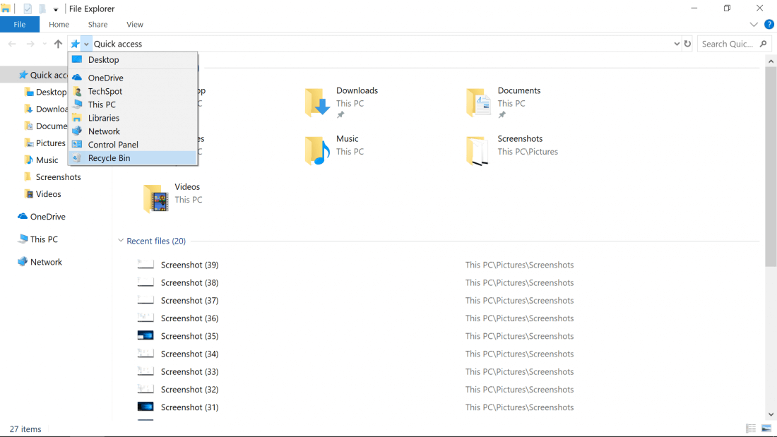 svg+xml,%3Csvg%20xmlns= Thùng rác Windows 10 ở đâu? Xóa nó khỏi máy tính để bàn và đặt nó ở nơi khác
