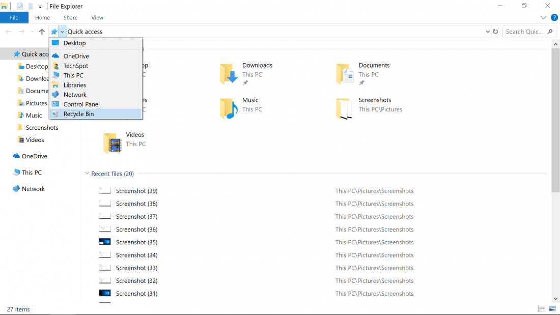 Where is the Windows 10 Recycle Bin? Removing it from the desktop