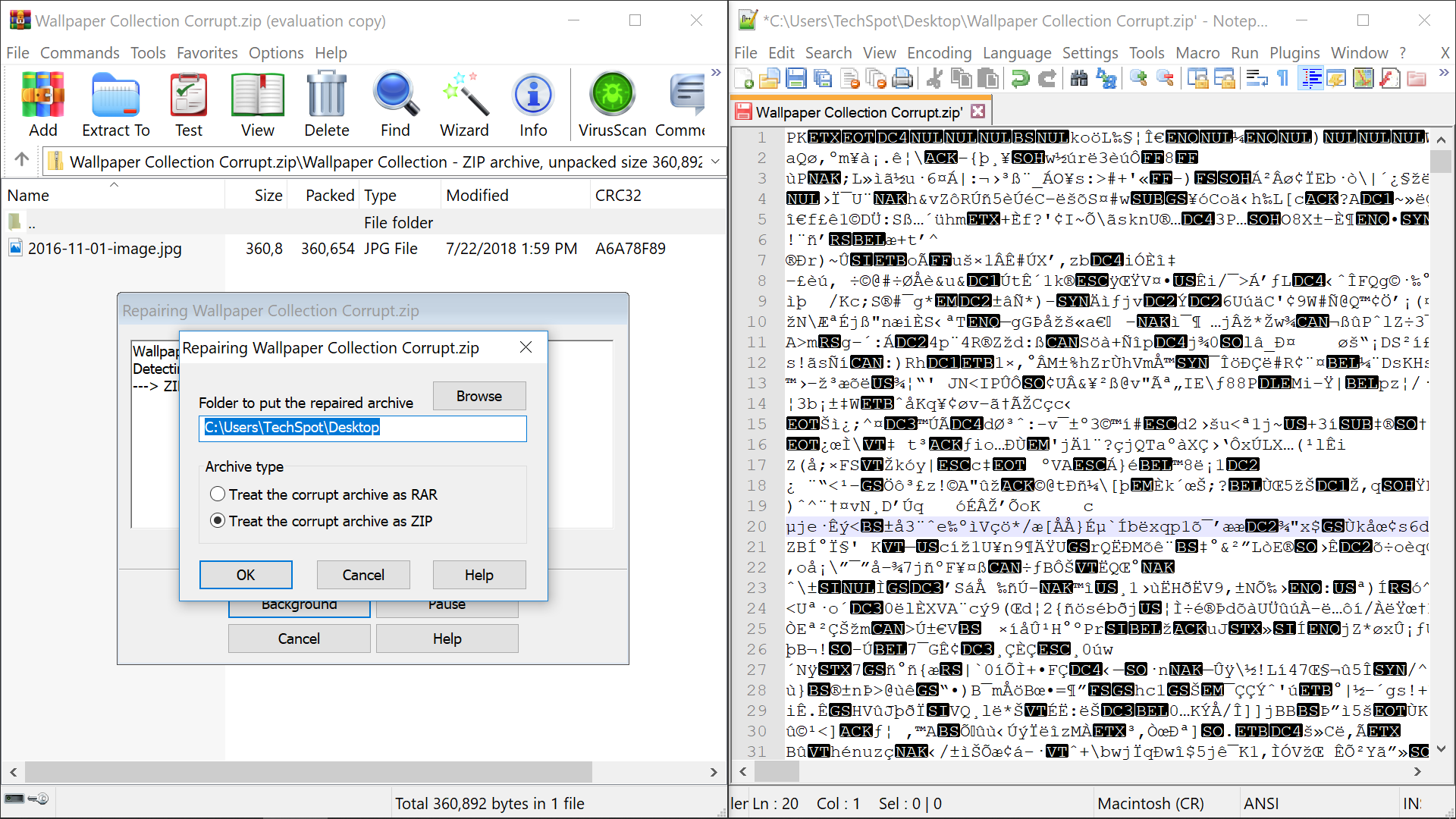How To Extract Data From Corrupt Zip File