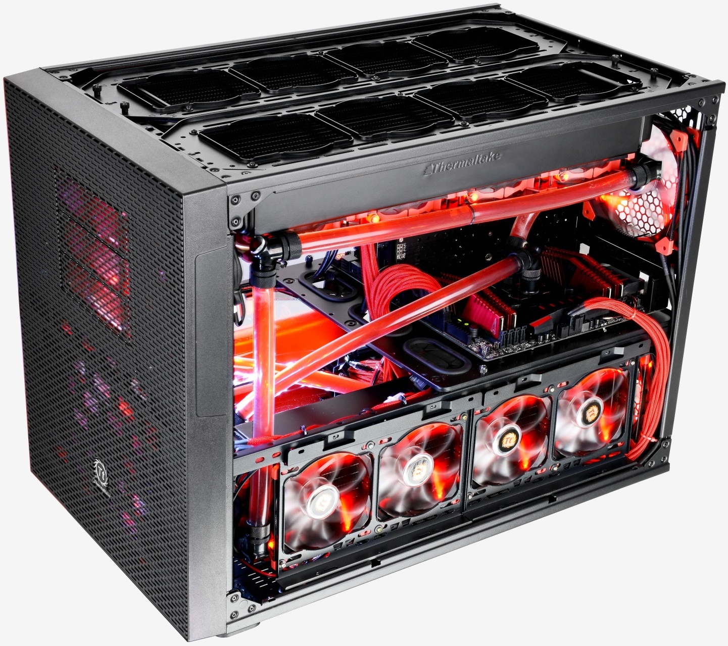 X core. Thermaltake Core x9 e-ATX Cube Case. Корпус Thermaltake Core x9. TT Core x9. Компьютерный корпус Thermaltake Core x9 CA-1d8-00f1wn-00 Black.
