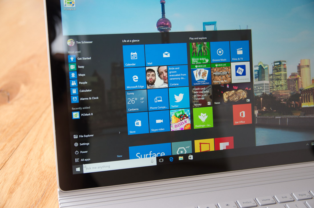 Microsoft Surface Book Review > Display, Keyboard & Trackpad TechSpot