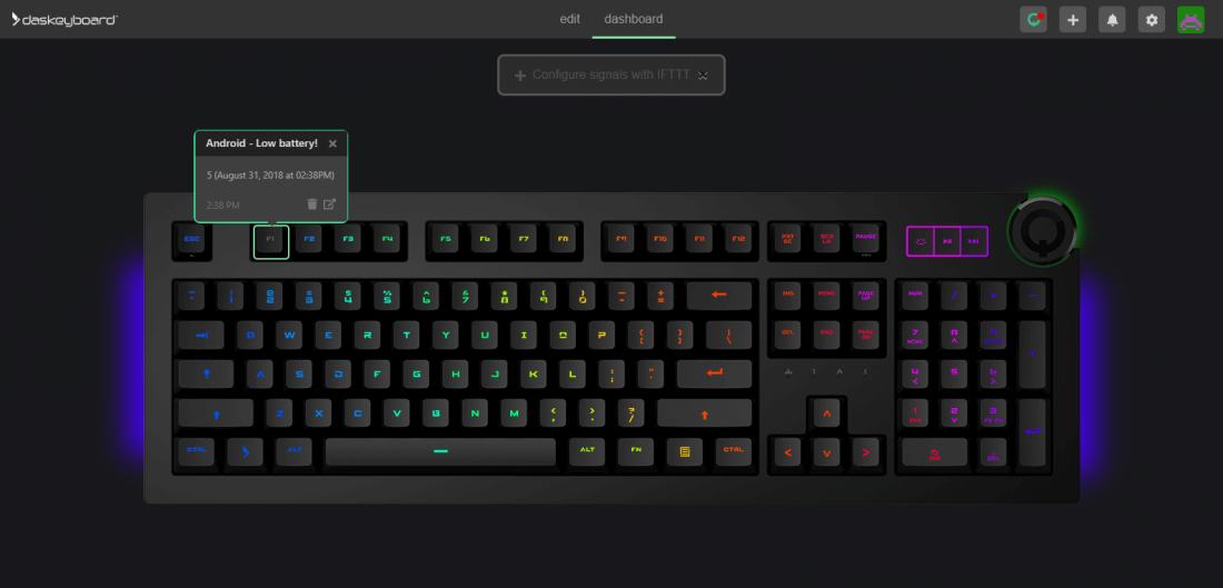 Das Keyboard X50Q Programmable RGB Mechanical Keyboard for Work & Gaming, Soft Tactile Mechanical Switches, Pre-Built Q Applets, Palm Rest, Volume Knob, Aluminum Top (104 Keys, Black) : Video Games