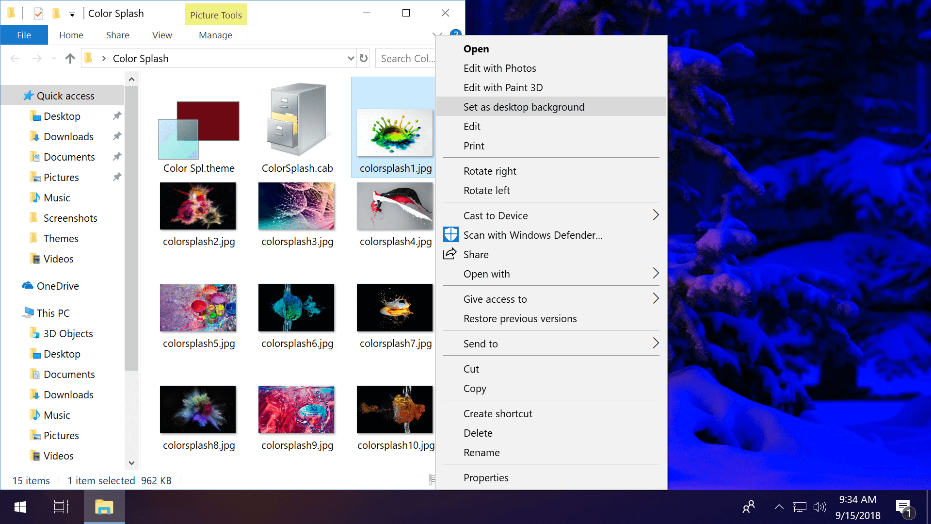 how to change background without activating windows