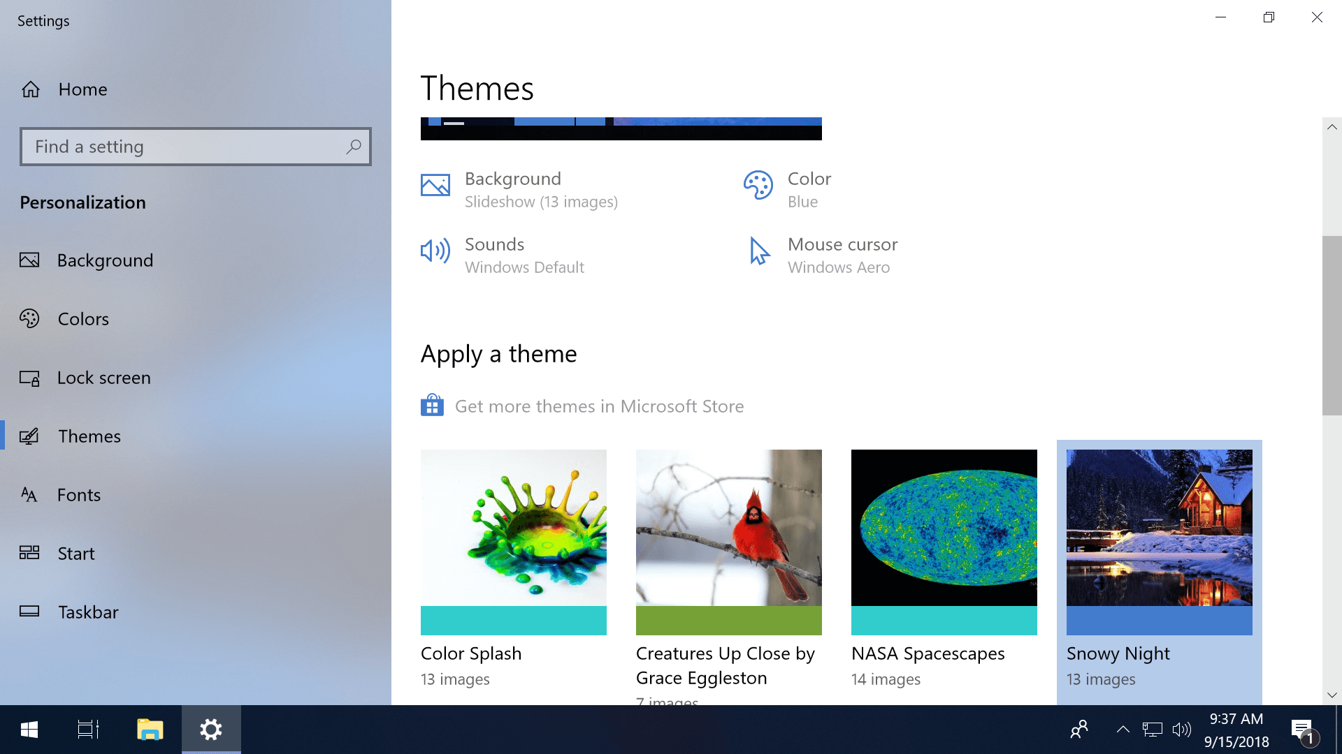 windows 10 slideshow background not changing