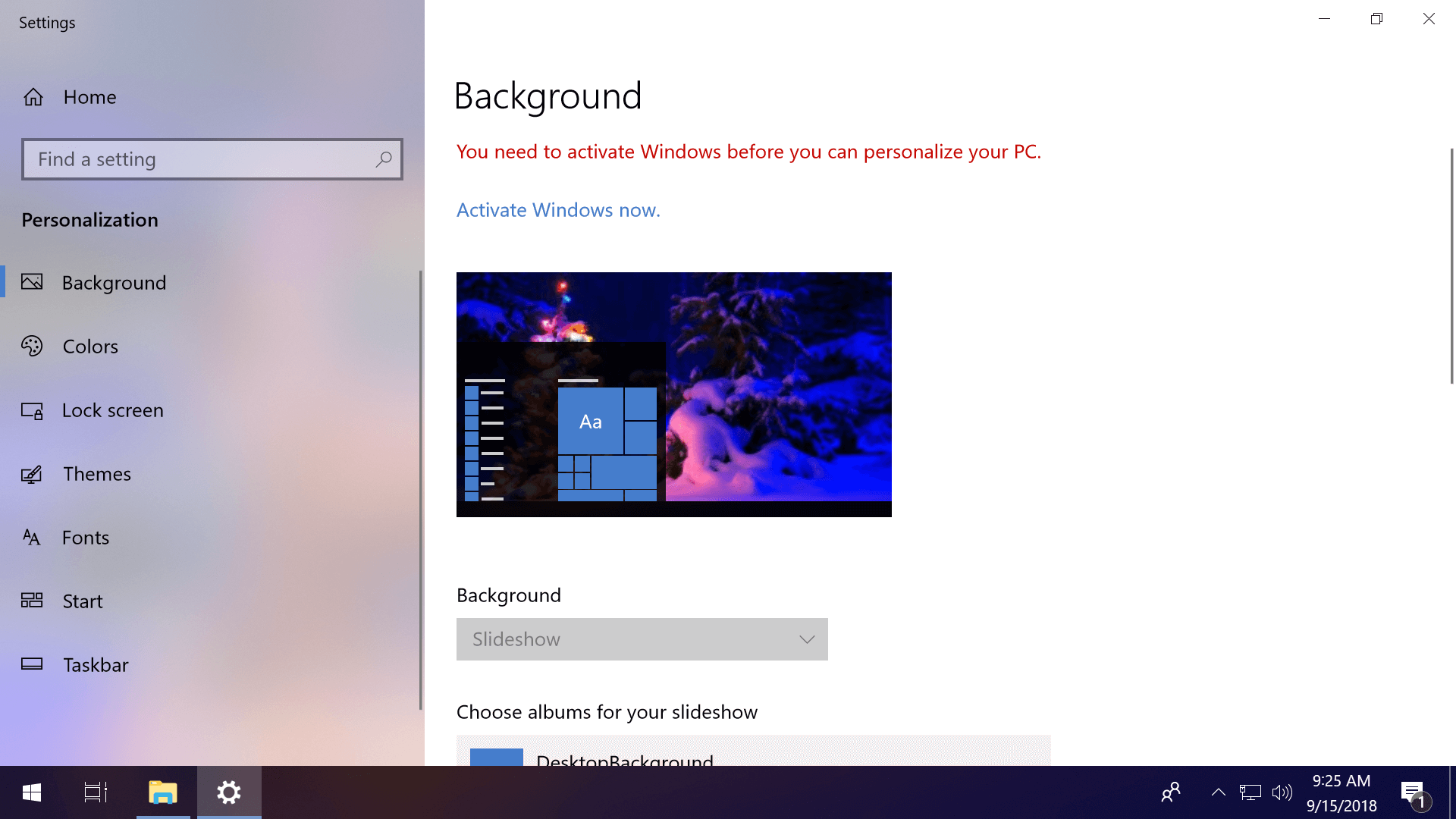 How To Change The Wallpaper And Other Personalization Settings On Windows 10 Non Activated