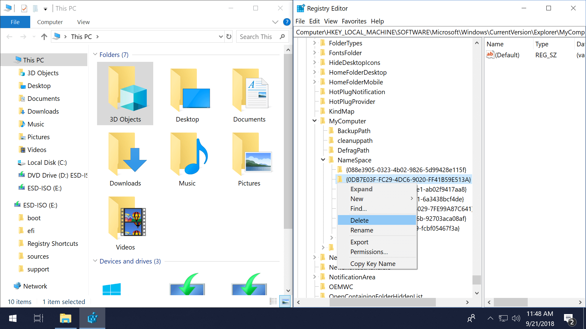 svg+xml,%3Csvg%20xmlns= Cách xóa thư mục "Đối tượng 3D" và các phím tắt vô dụng khác khỏi File Explorer của Windows