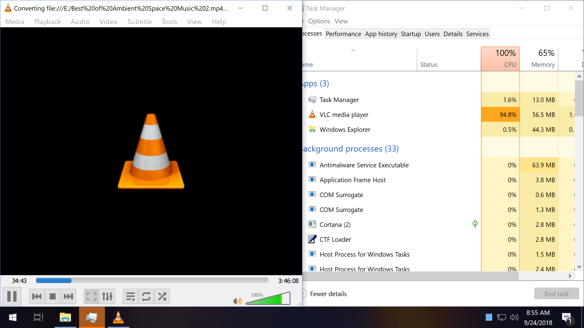 how to convert file format from vlc player to media player