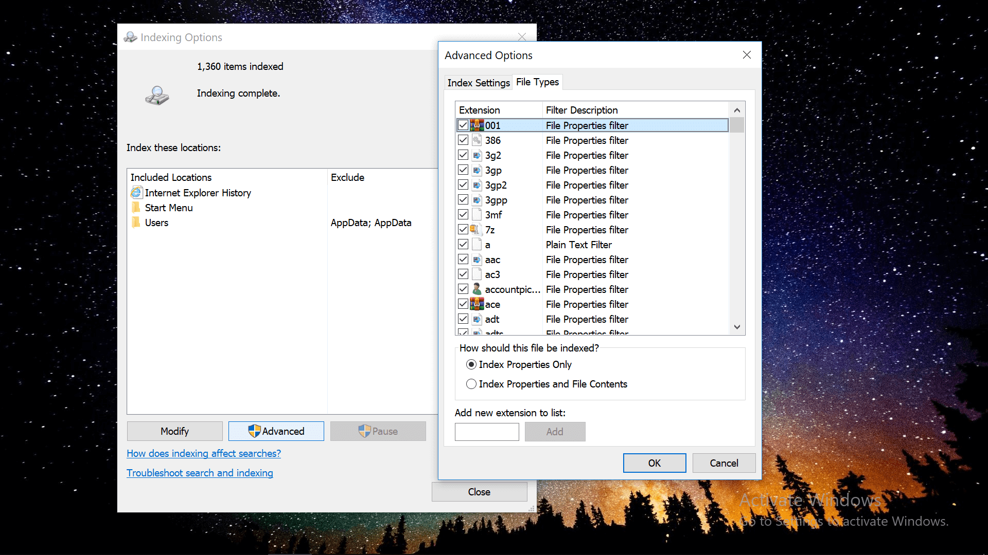 Файл properties. Indexing options Windows 10. Properties file. 'Local files properties.