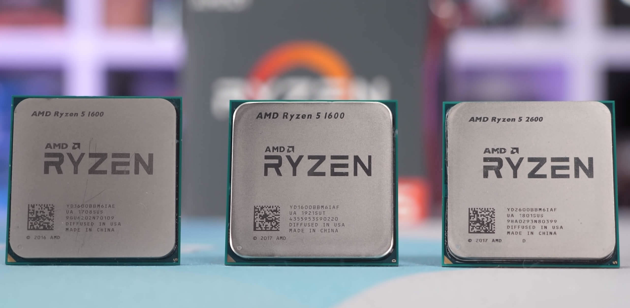 thumbnail image 2 of AMD Ryzen 5 1600 R5-1600 6-Core 3.2-3.6 GHz Socket AM4 65W Desktop CPU Processor 2 of 14