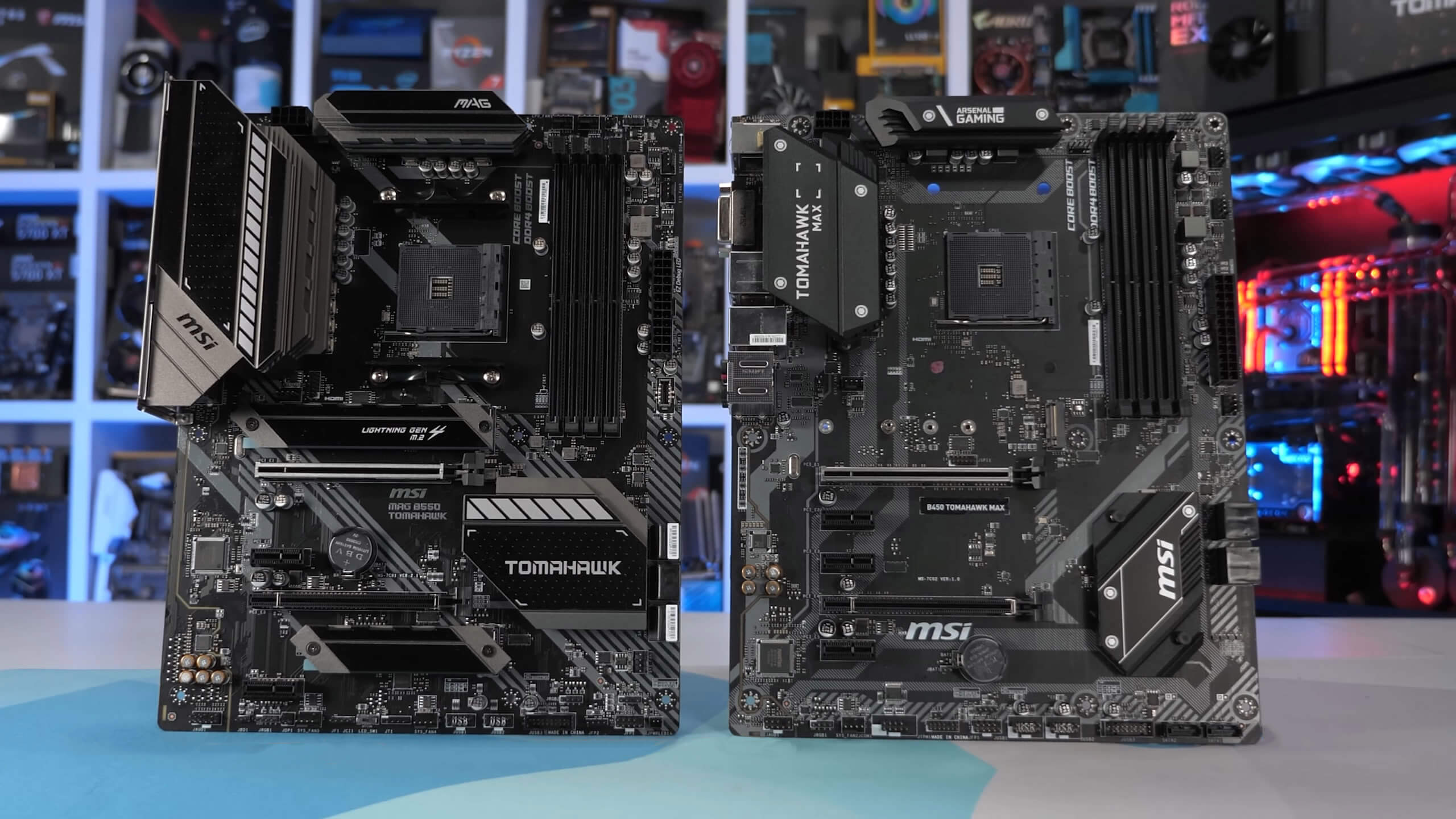 Amd 50 Vs B450 Vs B550 Tomahawk Motherboards Techspot