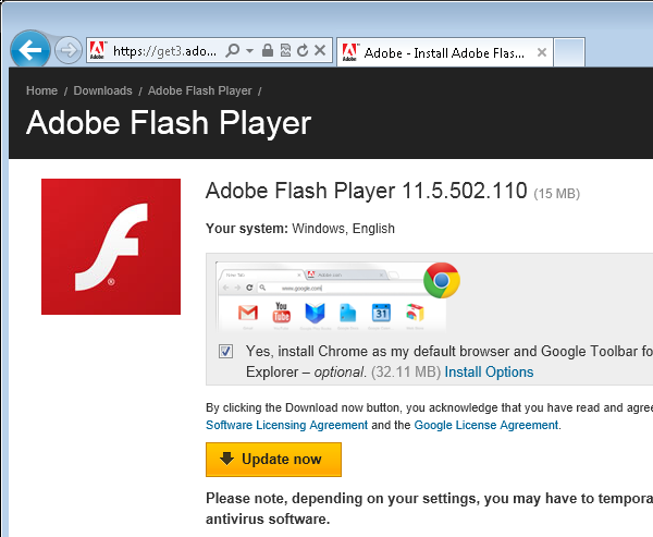 install latest adobe flash reader