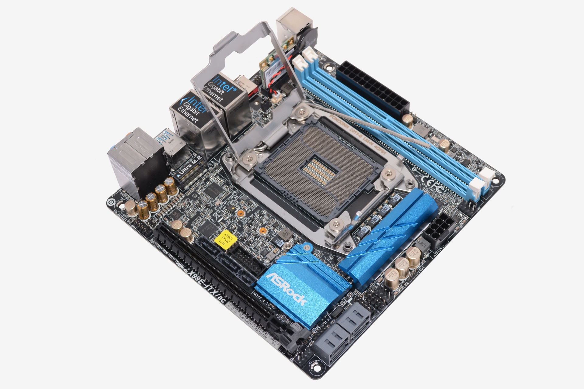 Материнка lga 2011. X99e-ITX/AC. Mini ITX LGA 2011. ASROCK x99 Mini ITX. ASROCK 2011 ITX.