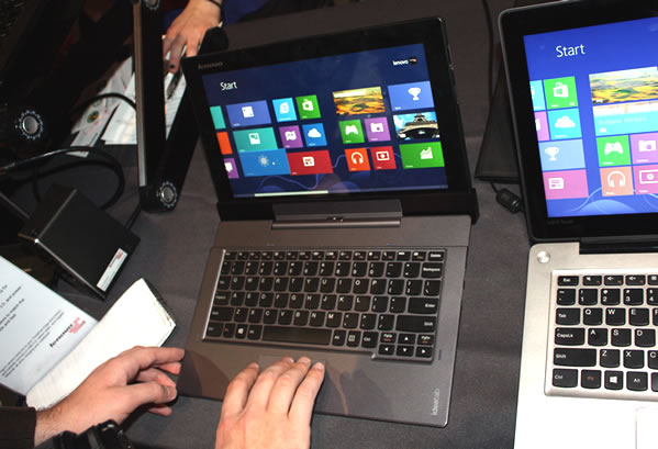Lenovo: 27-inch IdeaCentre Table PC, Yoga 11S laptop, ThinkPad