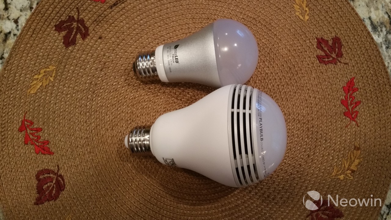 Neowin: Playbulb Color, the Bluetooth enabled multi-color light bulb and speaker