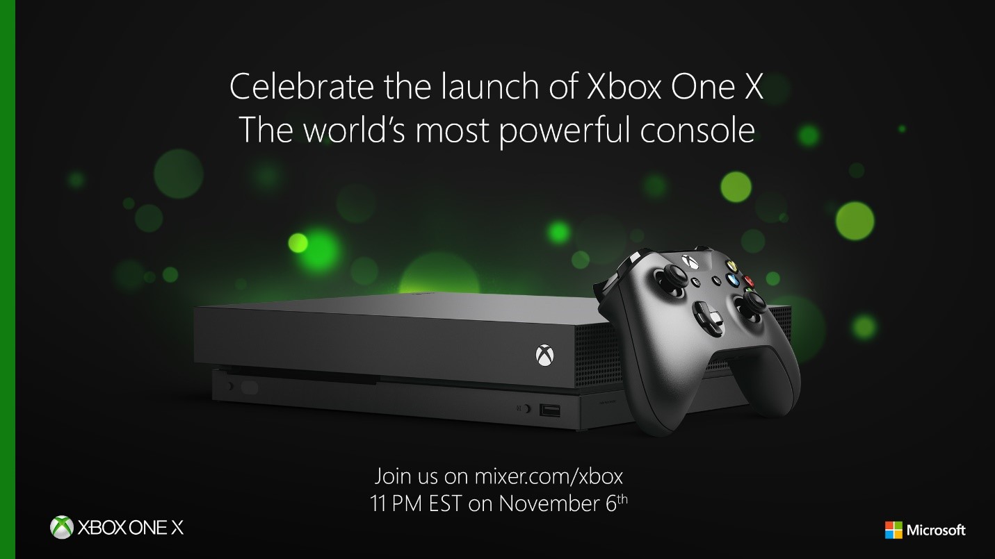 Join Microsoft for the Xbox One X launch event