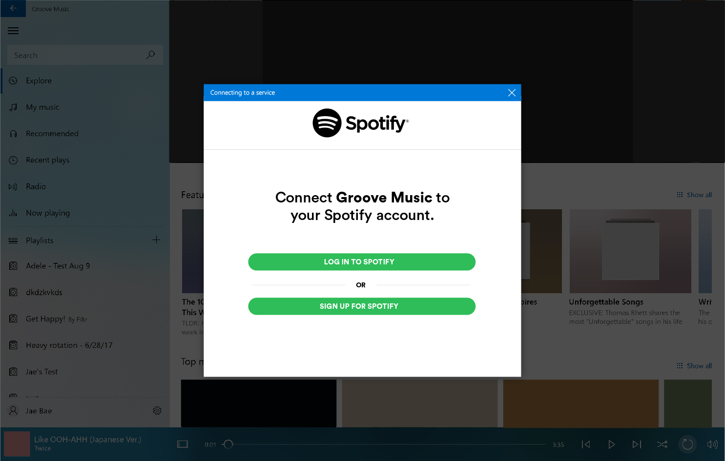 groove music not playing