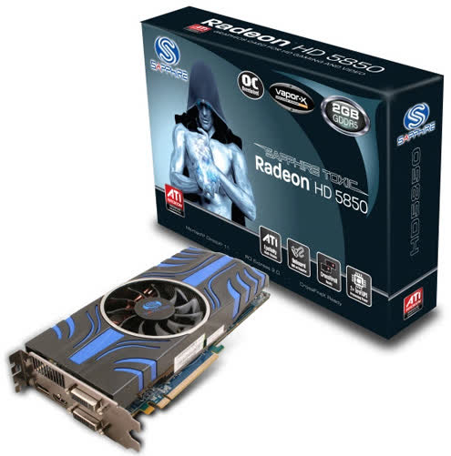 Sapphire Radeon HD 5850 Toxic Vapor-X 2GB GDDR5 PCIe