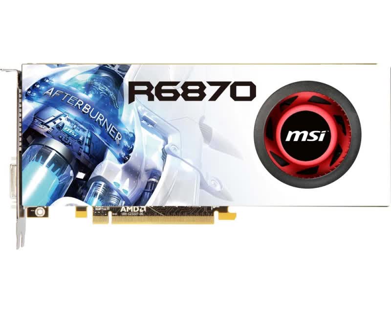 MSI Radeon HD 6870 R6870 1GB GDDR5 PCIe