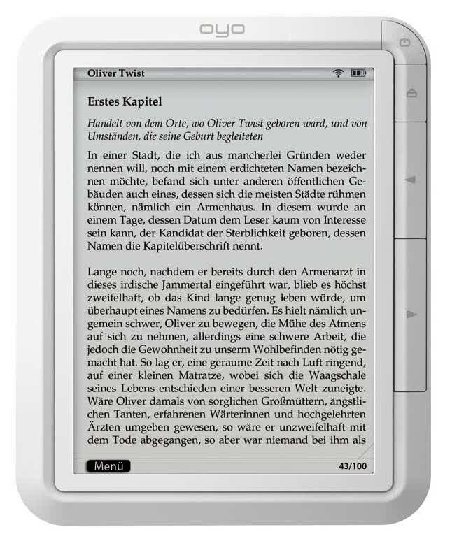 Oyo E-Book-Reader