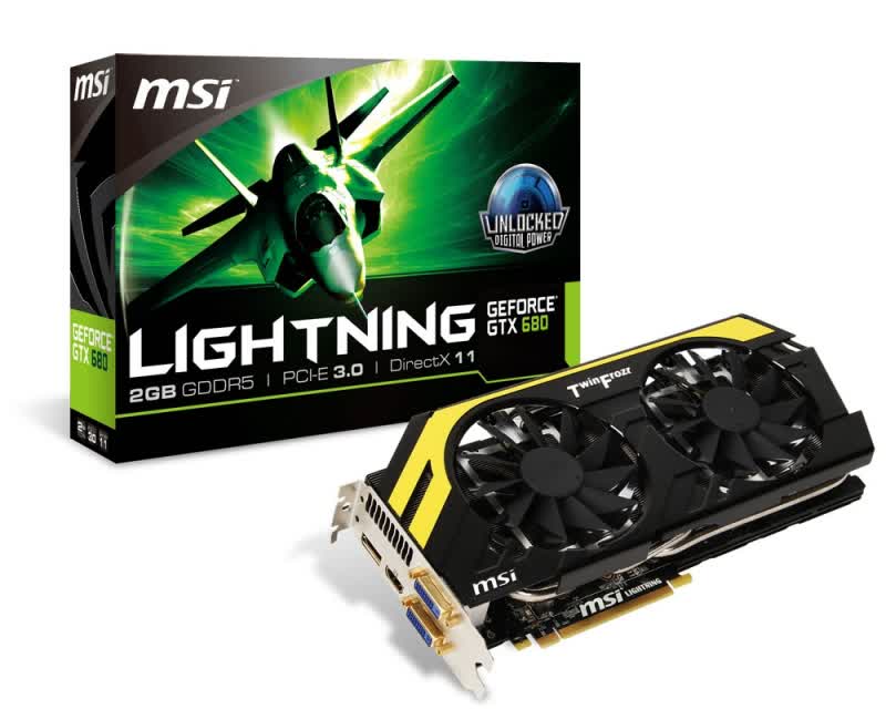 MSI GeForce GTX 680 Lightning 2GB GDDR5 PCIe N680GTX-Lightning