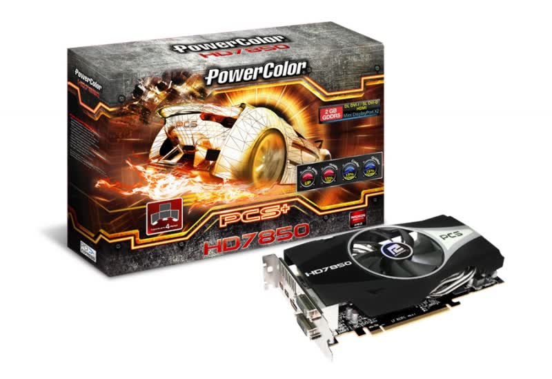 PowerColor Radeon HD 7850 PCS+ 2GB GDDR5 PCIe AX7850-2GBD5-2DHPP