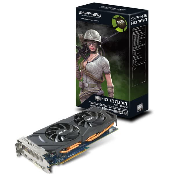 Sapphire Radeon HD 7870 XT Boost 2GB GDDR5 PCIe 11199-20-20G