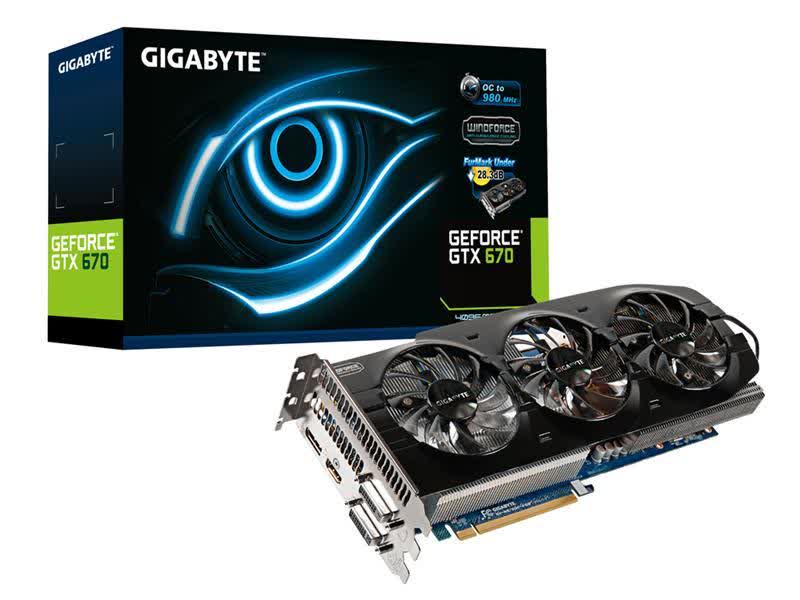 Gigabyte GeForce GTX 670 OC 4GB GDDR5 PCIe GV-N670OC-4GD