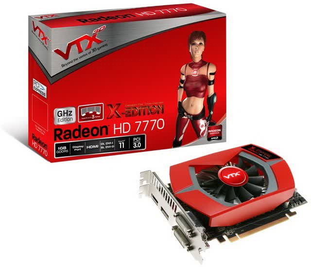 Vertex3D Radeon HD 7770 1GHz Edition X-Edition V3 1GB GDDR5 PCIe