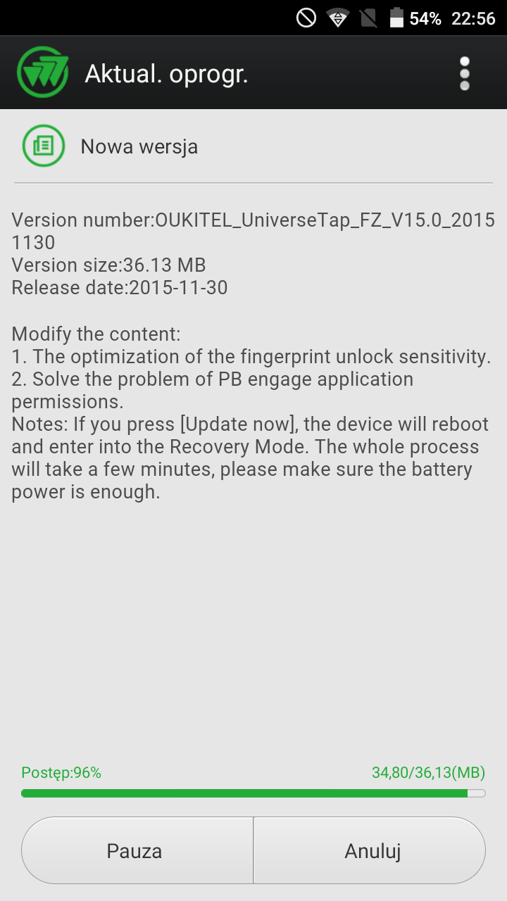 Oukitel U8 Universe Tap