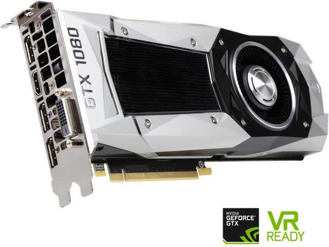 EVGA GeForce GTX 1080 Founders Edition 8GB GDDR5X PCIe 08G-P4-6180-KR