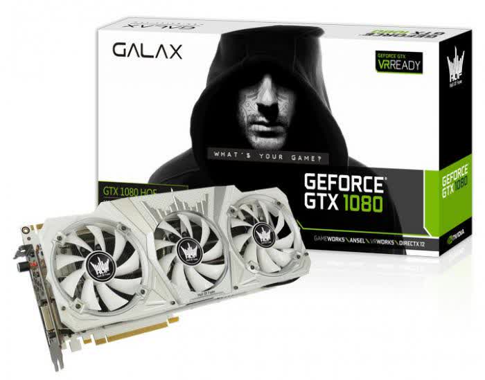 Galax / KFA2 GeForce GTX 1070 HOF 8GB GDDR5 PCIe 70NSH6DHL2SK