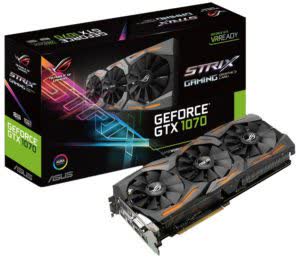 Asus GeForce GTX 1070 Strix ROG 8GB GDDR5 PCIe STRIX-GTX1070-O8G