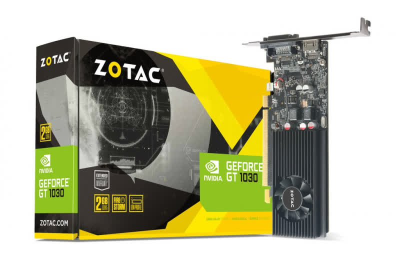 Zotac GeForce GT 1030 2GB GDDR5 PCIe ZT-P10300A-10L