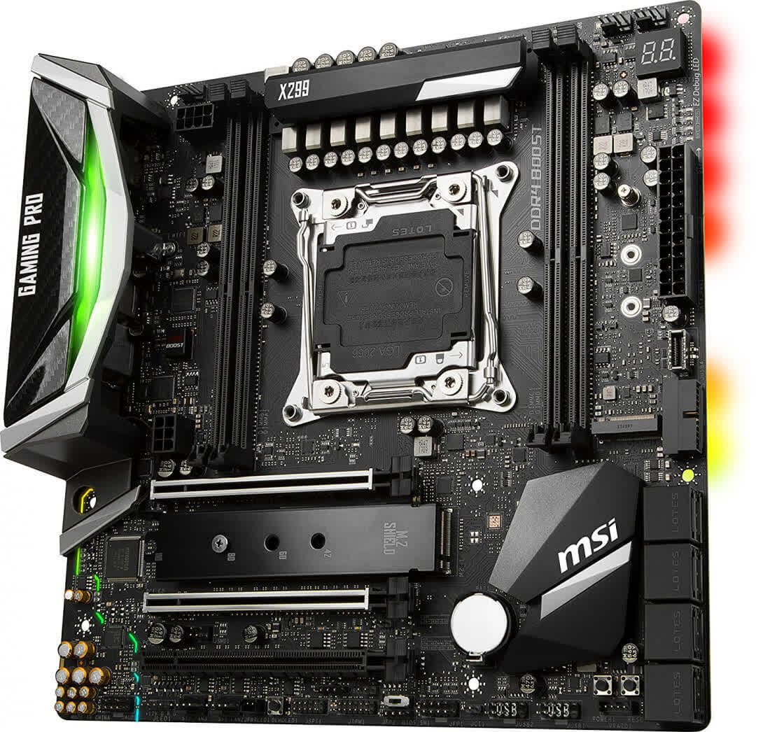 Micro-ATX: MSI kündigt X299M Gaming Pro Carbon AC an