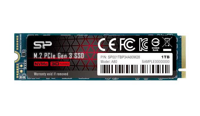 Silicon Power M.2 2280 P34A80 Series NVMe PCIe