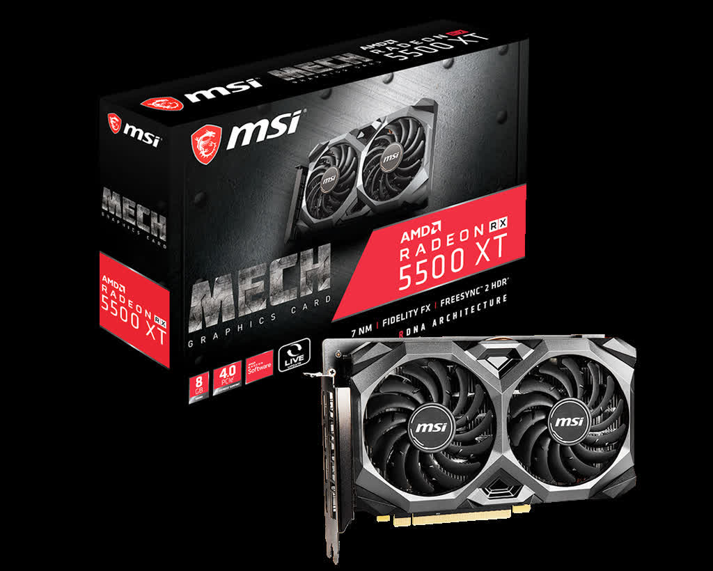 AMD Radeon RX 5500 XT 8GB Specs | TechSpot