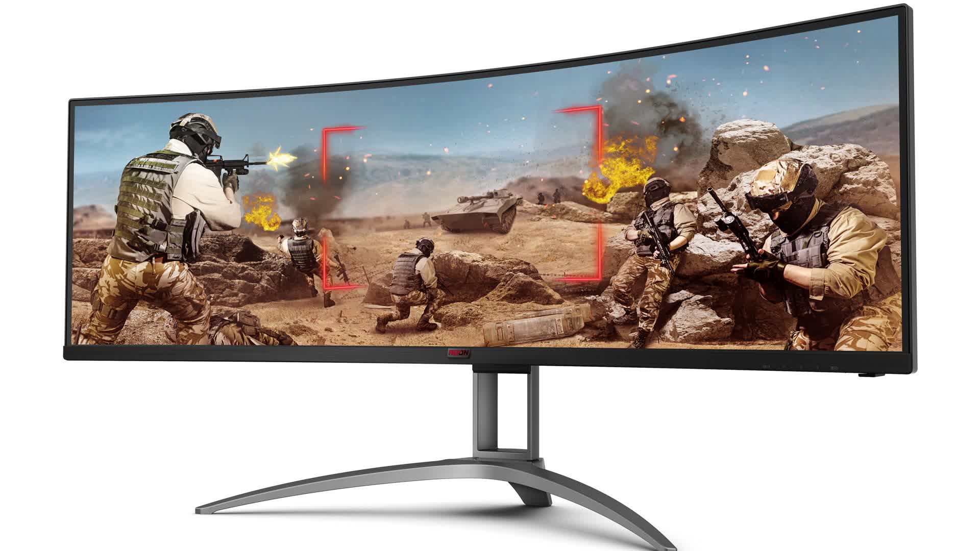 AOC AGON AG493UCX 49 LED DQHD 120Hz FreeSync Premium Pro Curvo