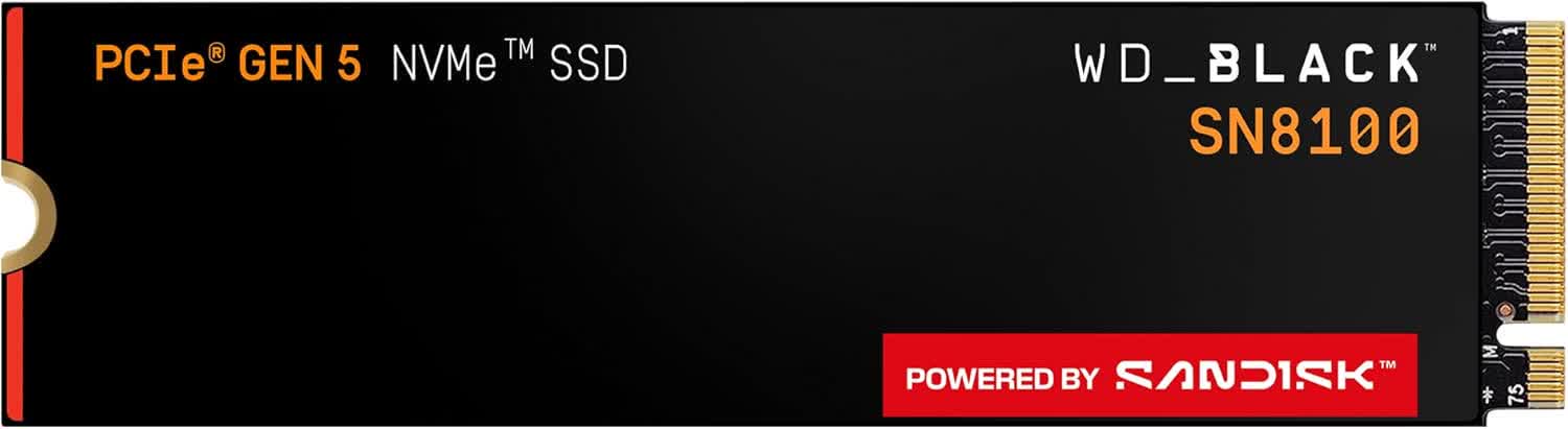Sandisk WD Black SN8100 PCIe 5.0 SSD Pros and Cons | TechSpot