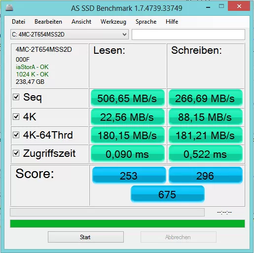 AS SSD Benchmark 2.0.6485 Download - TechSpot